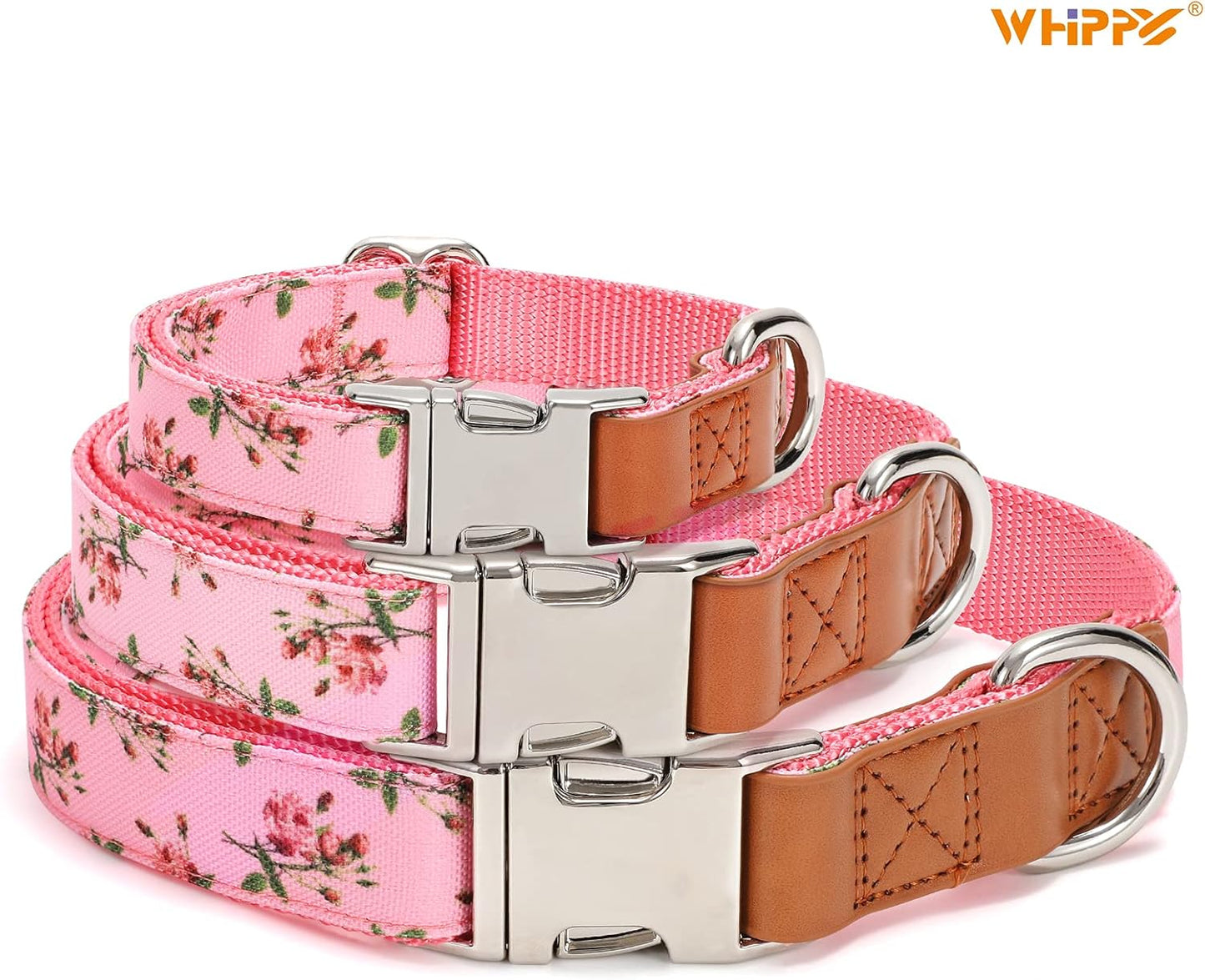 Chic Floral Dog Collar - Stylish and Comfortable for Your Furry Friend