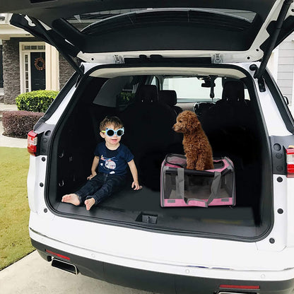 Premium Soft-Sided Pet Carrier for Large & Medium Cats and Puppies - Travel with Comfort and Privacy