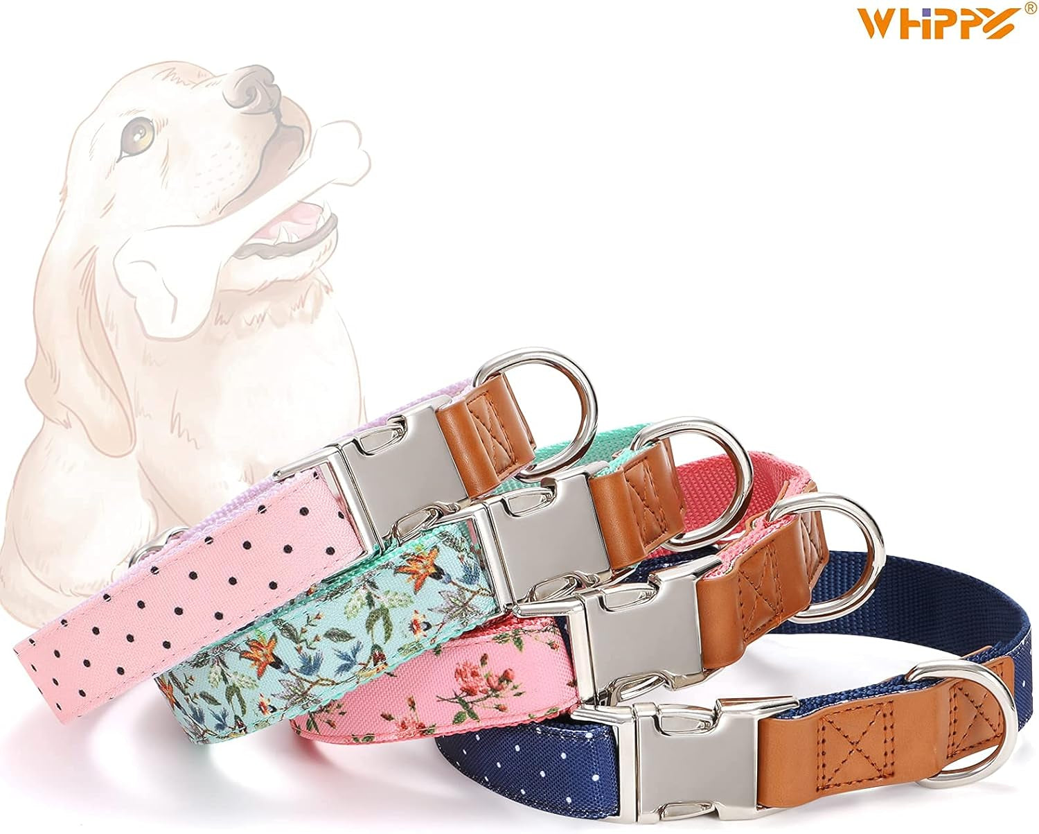 Chic Floral Dog Collar - Stylish and Comfortable for Your Furry Friend