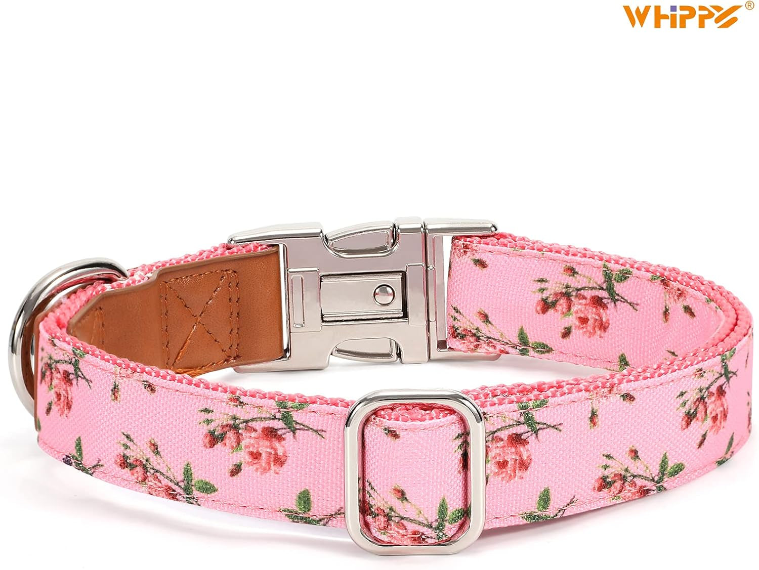Chic Floral Dog Collar - Stylish and Comfortable for Your Furry Friend