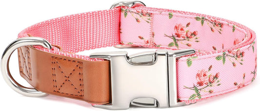 Chic Floral Dog Collar - Stylish and Comfortable for Your Furry Friend