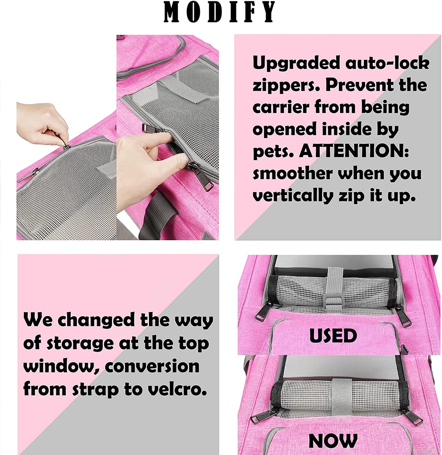 Premium Soft-Sided Pet Carrier for Large & Medium Cats and Puppies - Travel with Comfort and Privacy