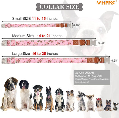 Chic Floral Dog Collar - Stylish and Comfortable for Your Furry Friend